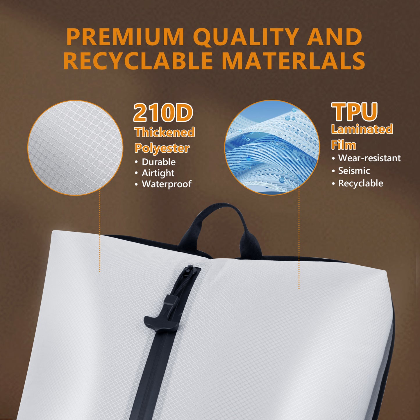Dobaly 33L Professional Vacuum Bags for Travel with 55W Super Power Electric Pump, IP67 Reusable Vacuum Seal Bags for Clothing for Suitcases and Backpack Space Saver Bags for Travel (1PC+Pump)