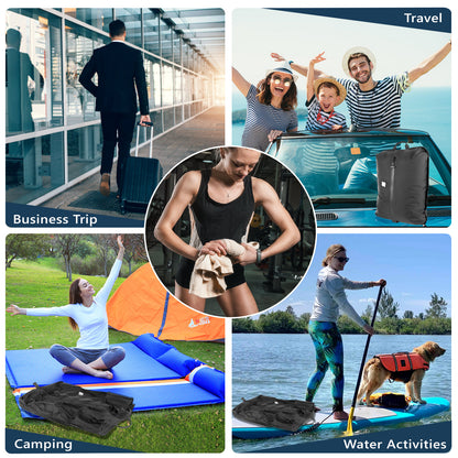33L Professional Vacuum Bags for Travel with Wireless Vacuum Pump, Dobaly IP67 Reusable Vacuum Compression Bags for Suitcases and Backpack Space Saver Vacuum Bags Lightweight&Durable (2PC+Pump)