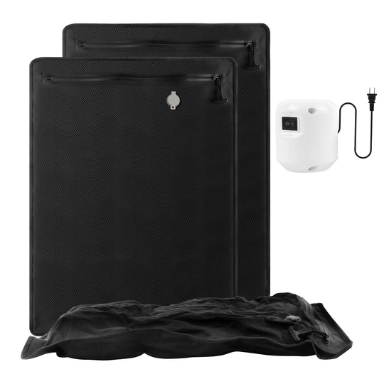2PC Professional Vacuum Bags for Travel with 55W Super Power Electric Pump, Dobaly IP67 Reusable Vacuum Compression Bags for Suitcases and Backpack Space Saver Vacuum Bags Durable(2 Large+Pump)